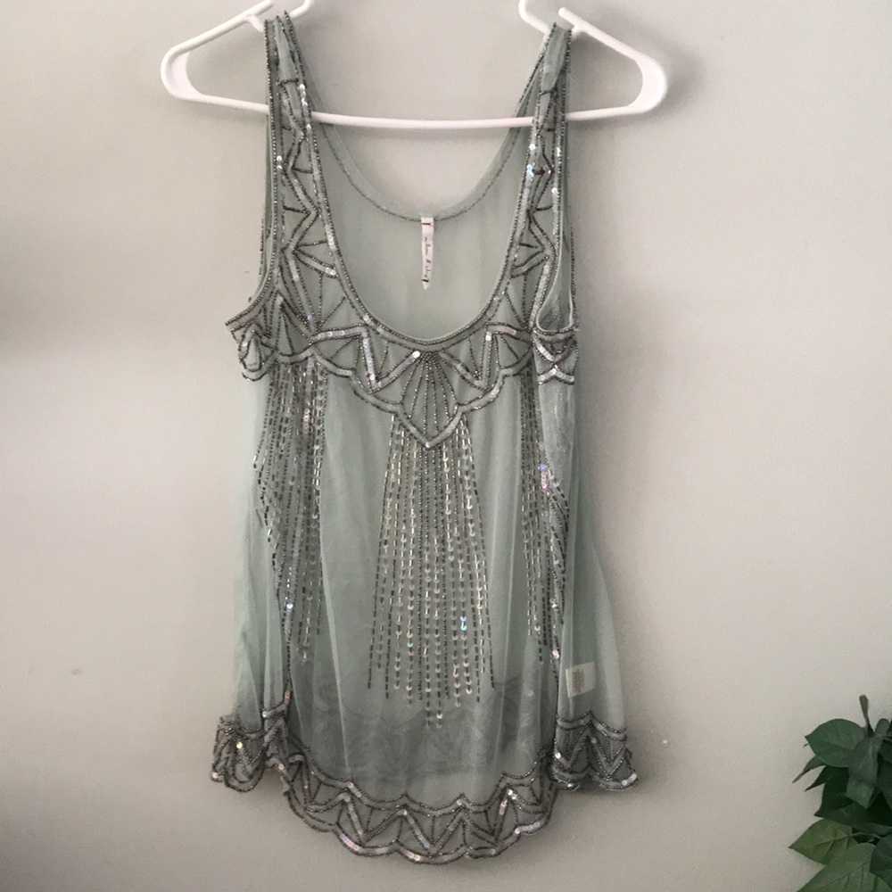 Beaded Tank Top